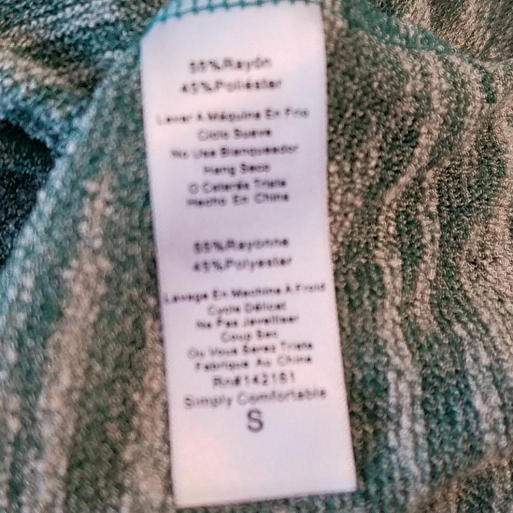 LuLaRoe Sarah Cardigan Long Sz M NWT green - Picture 4 of 7